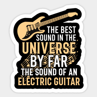 Electric Guitar Playing Sticker